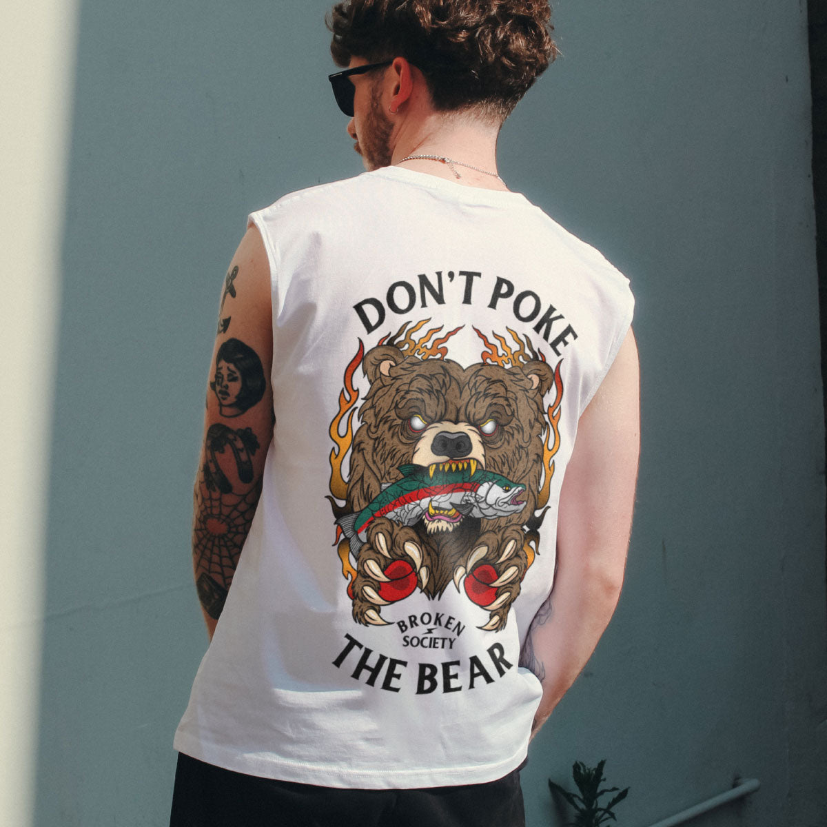 Ärmelloses T-Shirt „Wenn es regnet, schüttet es“ (Unisex)