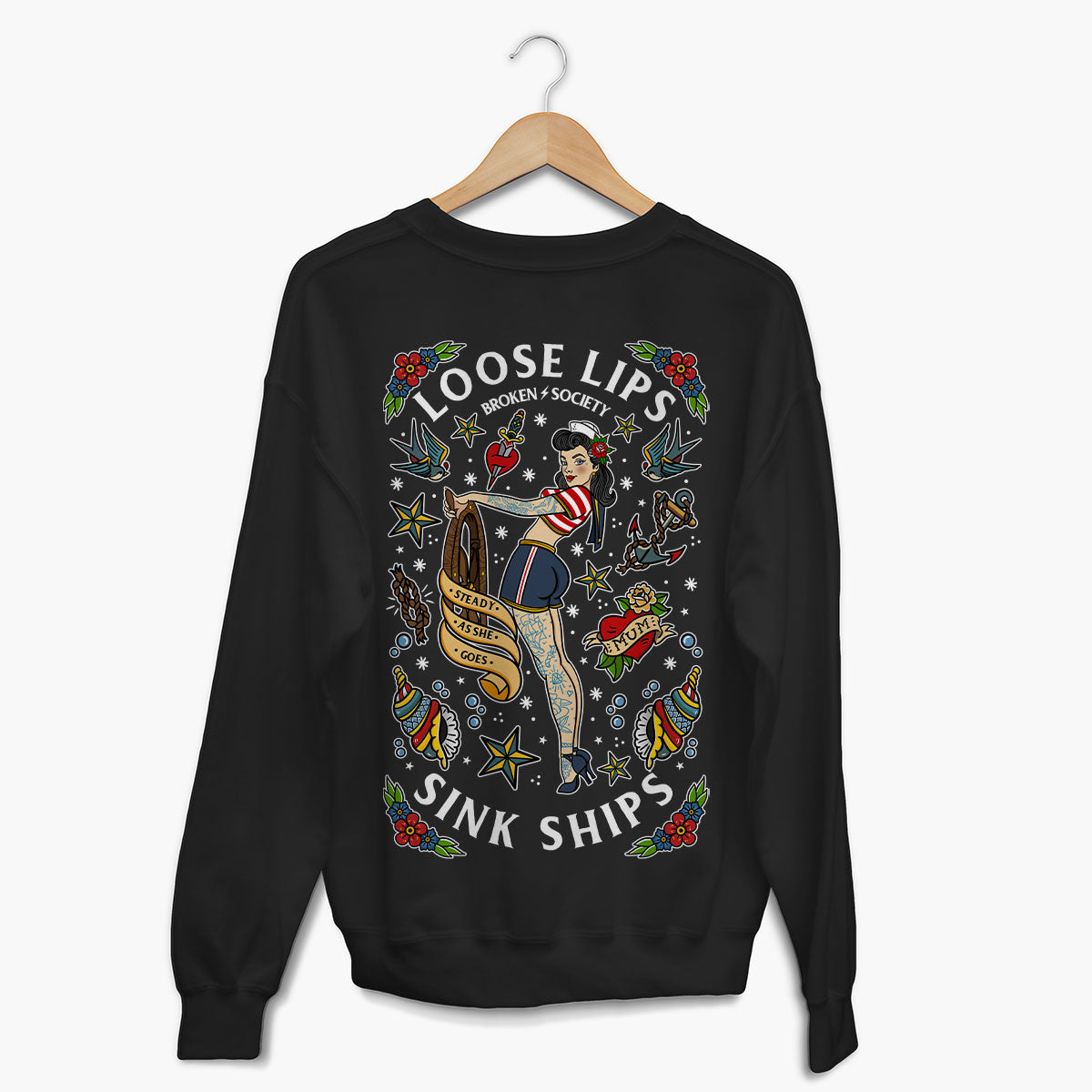 Loose Lips Sink Ships Sweatshirt (Unisex)