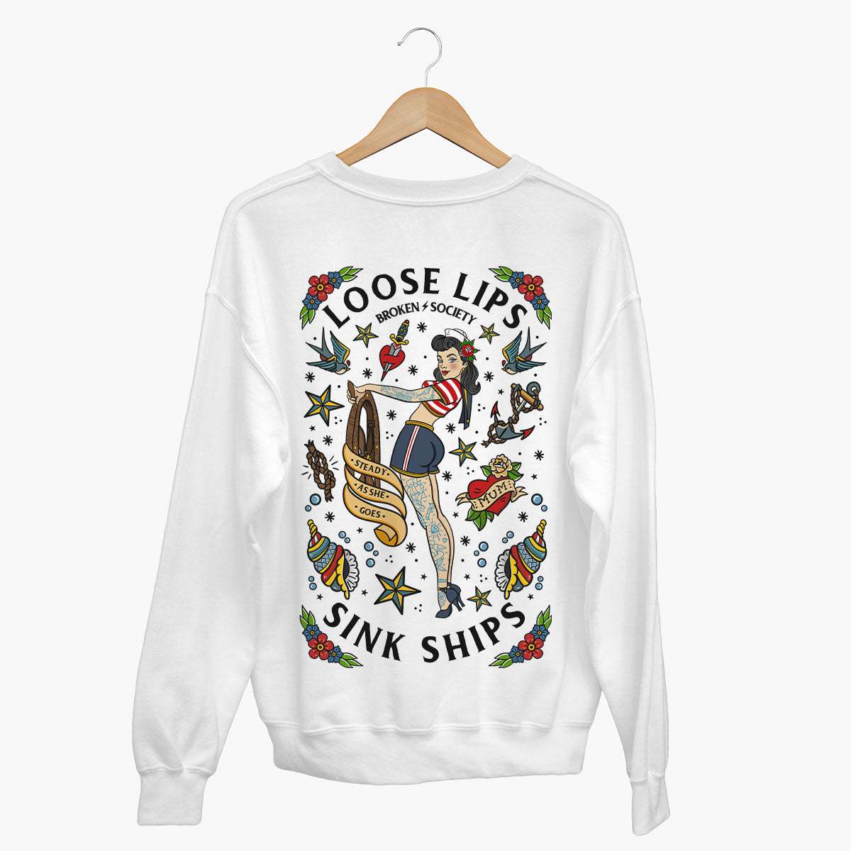 Loose Lips Sink Ships Sweatshirt (Unisex)