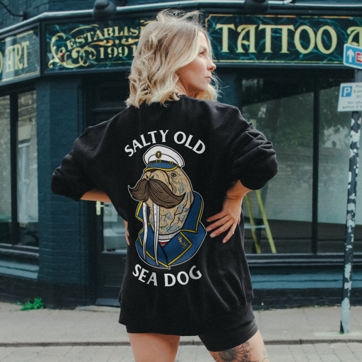 Salty Old Sea Dog Sweatshirt (Unisex)