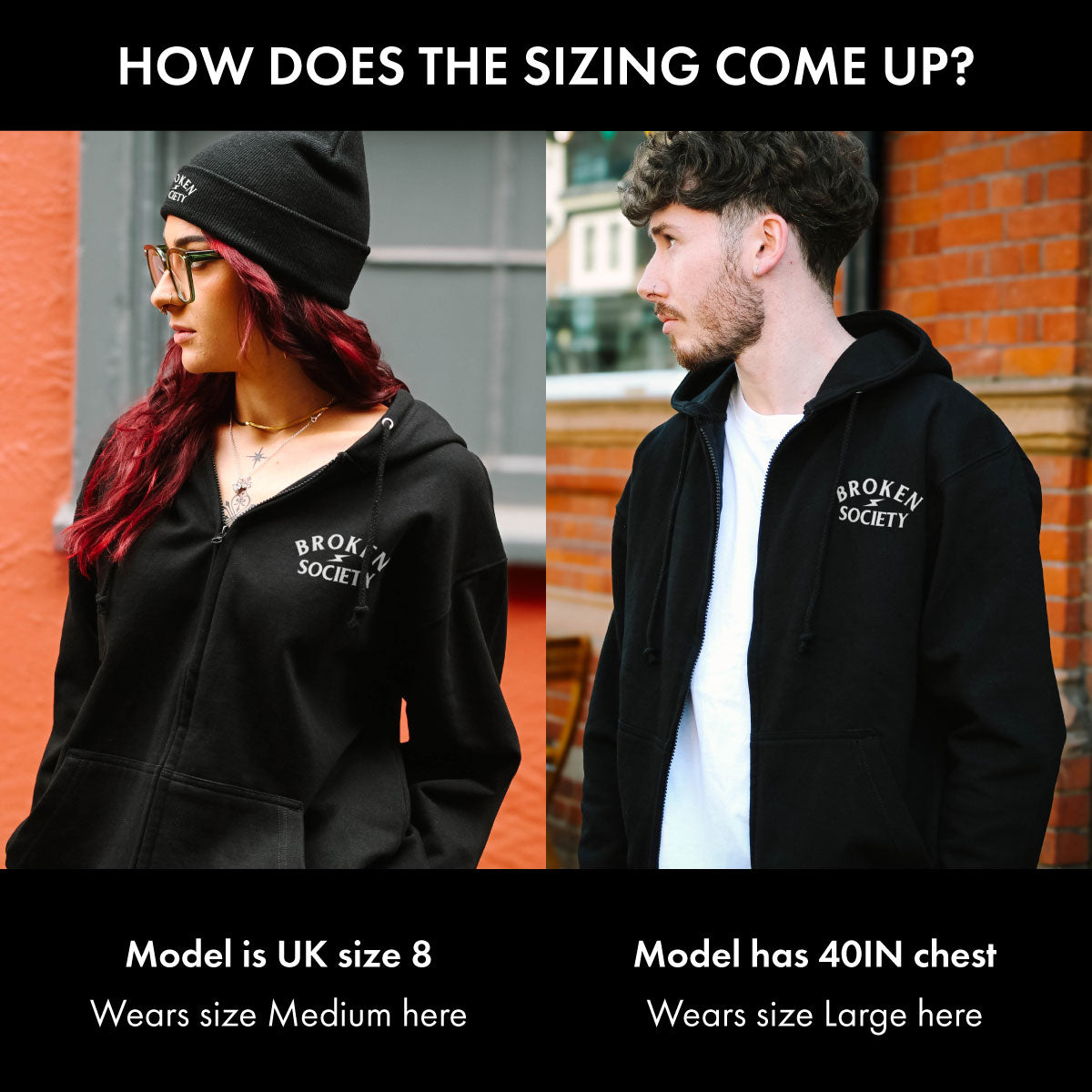 Thick Thighs Thin Patience Zip-Up Hoodie (Unisex)-Tattoo Clothing, Tattoo Zip-Up Hoodie, JH050-Broken Society