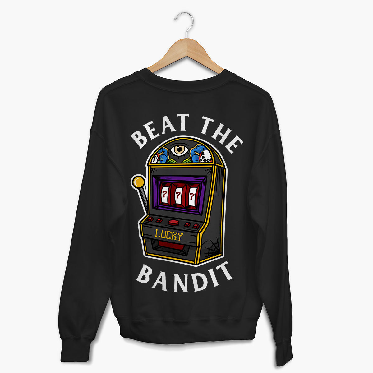 Beat The Bandit Sweatshirt (Unisex)-Tattoo Clothing, Tattoo Sweatshirt, JH030-Broken Society