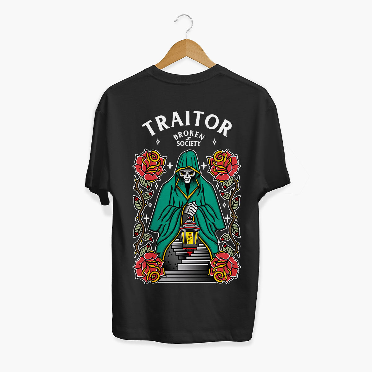 Born To Be A Traitor T-Shirt (Unisex)-Tattoo Clothing, Tattoo T-Shirt, EP01-Broken Society