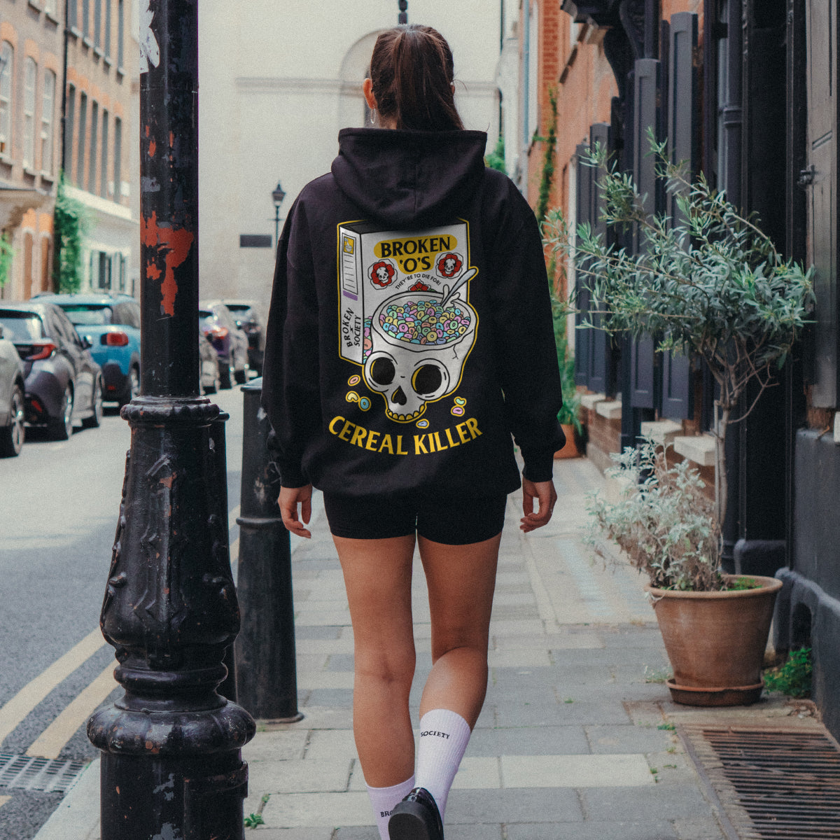 Cereal Killer Hoodie (Unisex)-Tattoo Clothing, Tattoo Hoodie, JH001-Broken Society