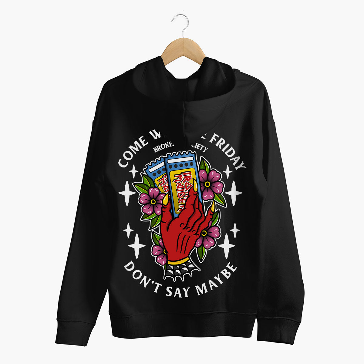 Come With Me Friday Hoodie (Unisex)-Tattoo Clothing, Tattoo Hoodie, JH001-Broken Society