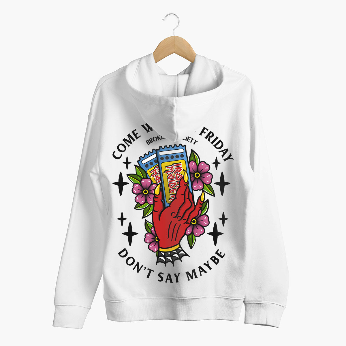 Come With Me Friday Hoodie (Unisex)-Tattoo Clothing, Tattoo Hoodie, JH001-Broken Society