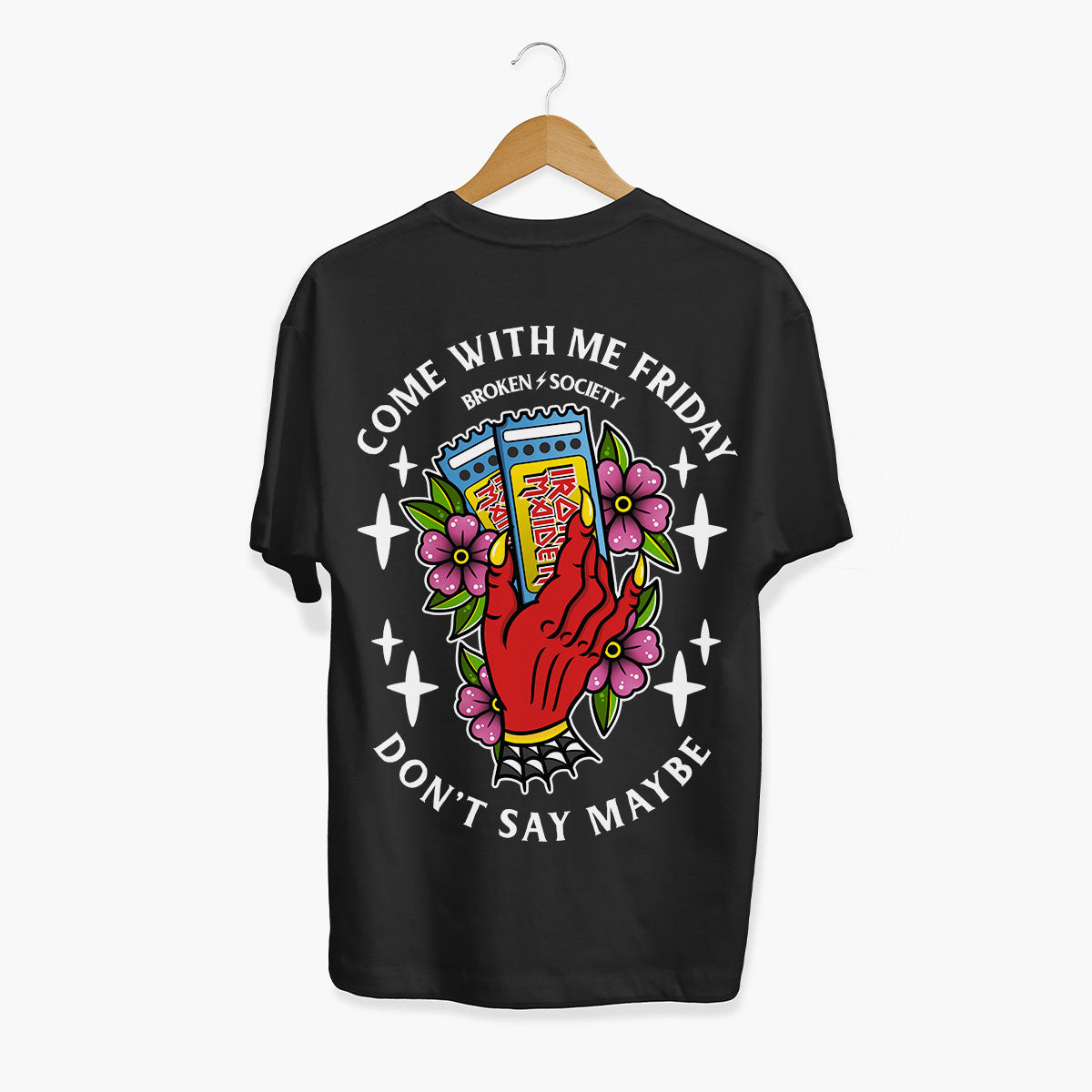 Come With Me Friday T-Shirt (Unisex)-Tattoo Clothing, Tattoo T-Shirt, EP01-Broken Society