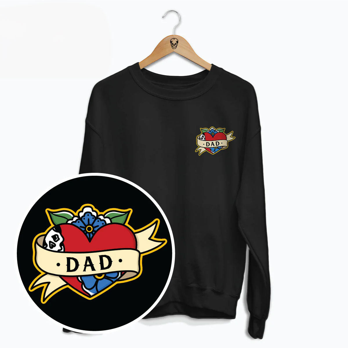 Dad Sweatshirt (Unisex)-Tattoo Clothing, Tattoo Sweatshirt, JH030-Broken Society