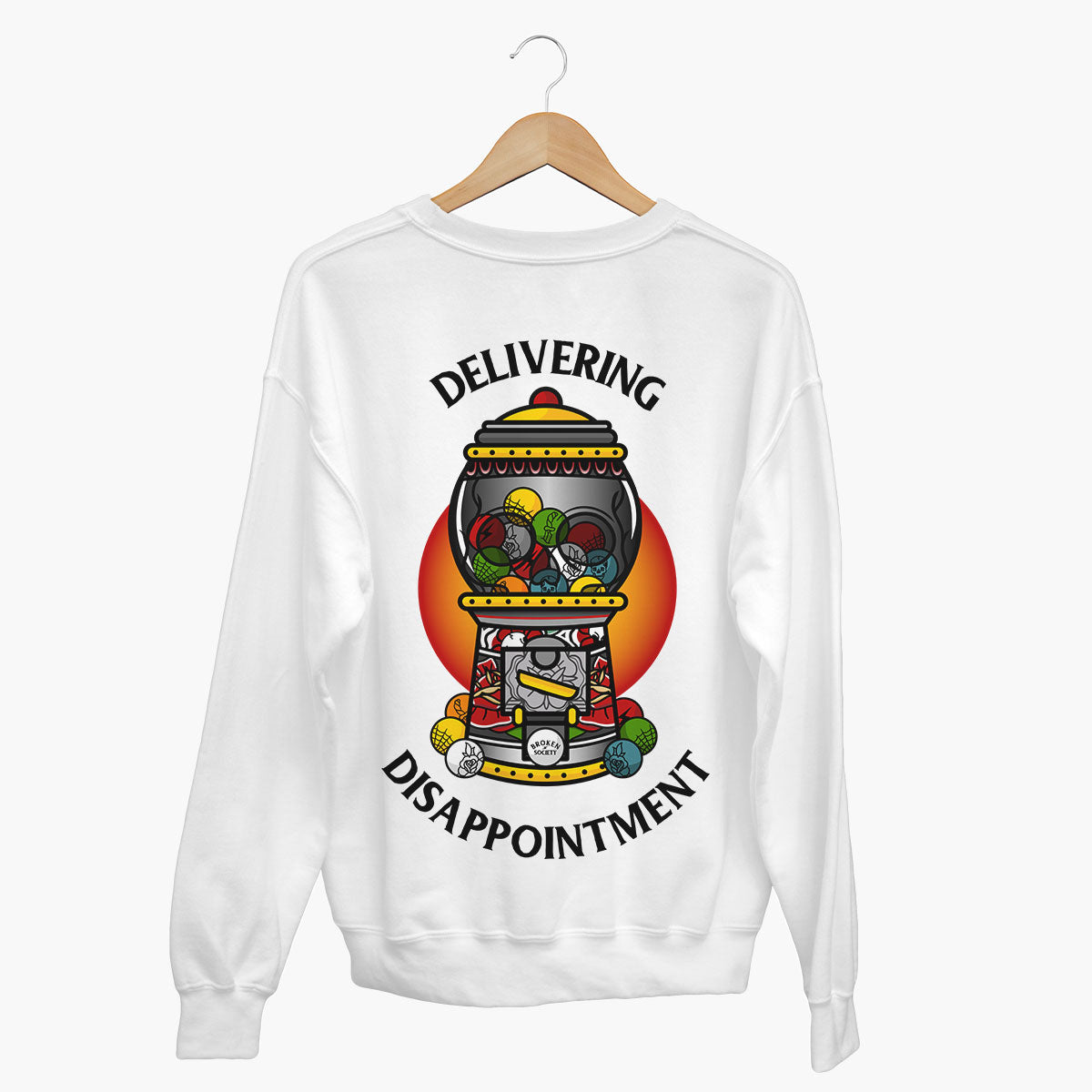 Delivering Disappointment Sweatshirt (Unisex)-Tattoo Clothing, Tattoo Sweatshirt, JH030-Broken Society