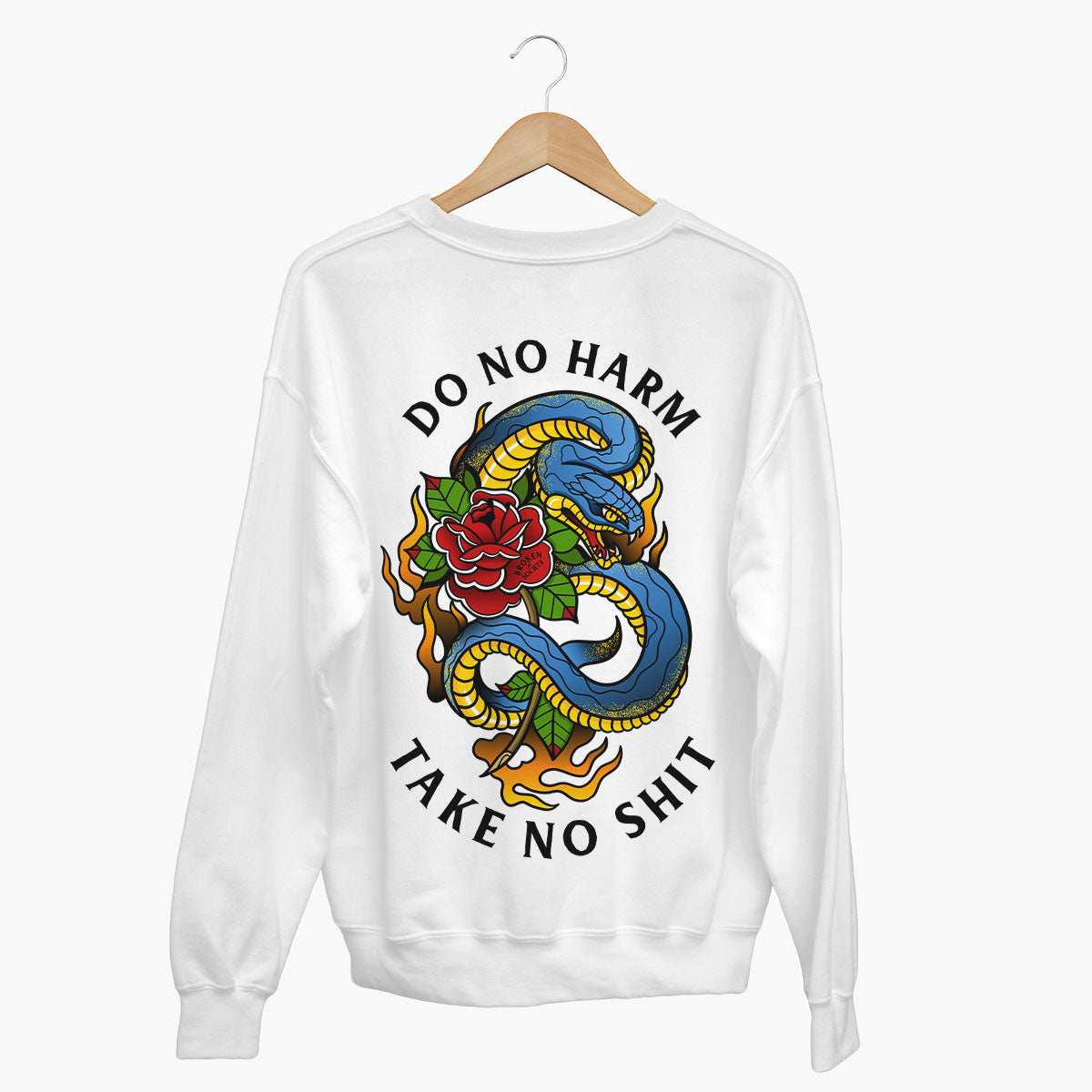 Do No Harm Sweatshirt (Unisex)-Tattoo Clothing, Tattoo Sweatshirt, JH030-Broken Society