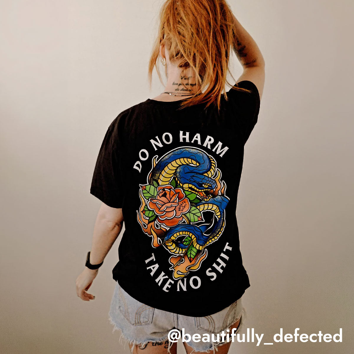 Do No Harm T-Shirt (Unisex)-Tattoo Clothing, Tattoo T-Shirt, EP01-Broken Society