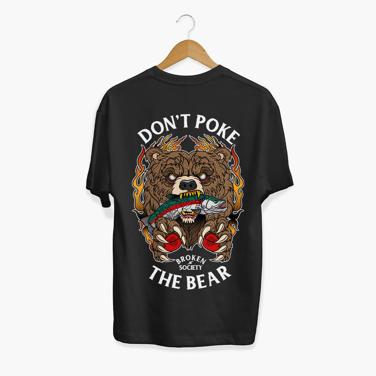 Don't Poke The Bear T-Shirt (Unisex)-Tattoo Clothing, Tattoo T-Shirt, EP01-Broken Society