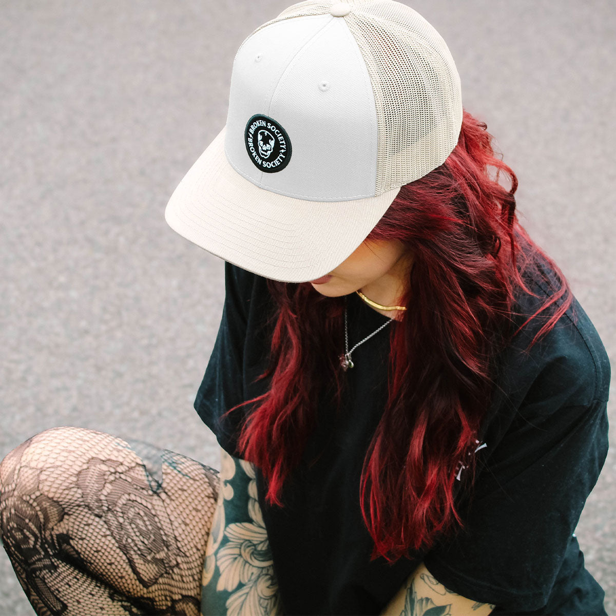 Emblem Patch Cap (Unisex)-Tattoo Clothing, Tattoo Accessories, Tattoo Gift, Tattoo Emblem Patch Cap, YP129, YP023-Broken Society