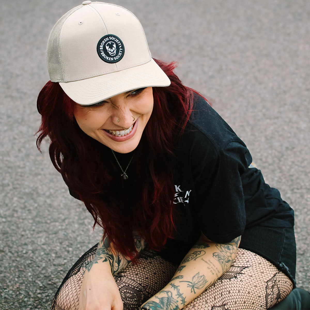 Emblem Patch Cap (Unisex)-Tattoo Clothing, Tattoo Accessories, Tattoo Gift, Tattoo Emblem Patch Cap, YP129, YP023-Broken Society