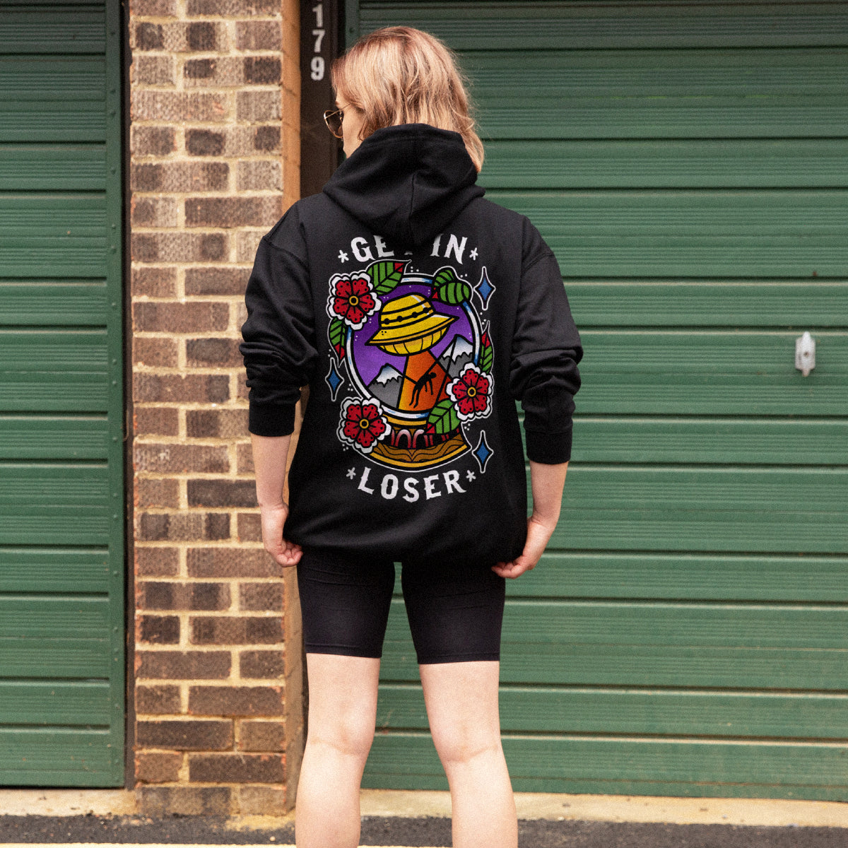 Get In Loser Hoodie (Unisex)-Tattoo Clothing, Tattoo Hoodie, JH001-Broken Society