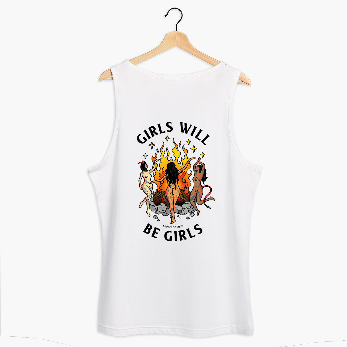 Girls Will Be Girls Tank (Unisex)-Tattoo Clothing, Tattoo Tank, 03980-Broken Society