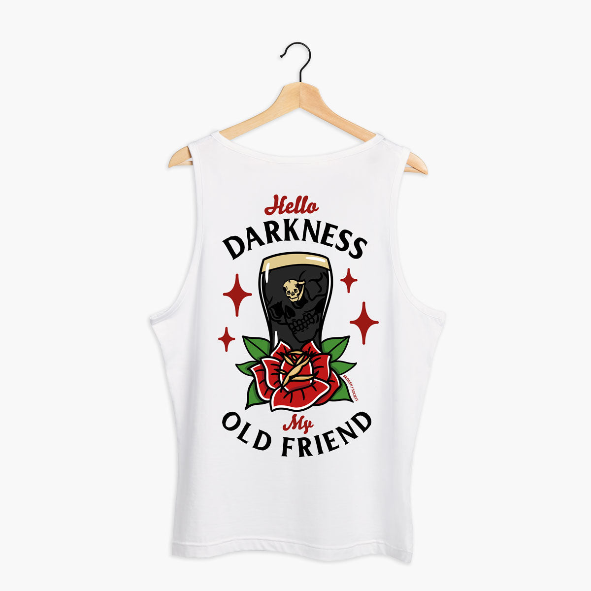 Hello Darkness Tank (Unisex)-Tattoo Clothing, Tattoo Tank, 03980-Broken Society