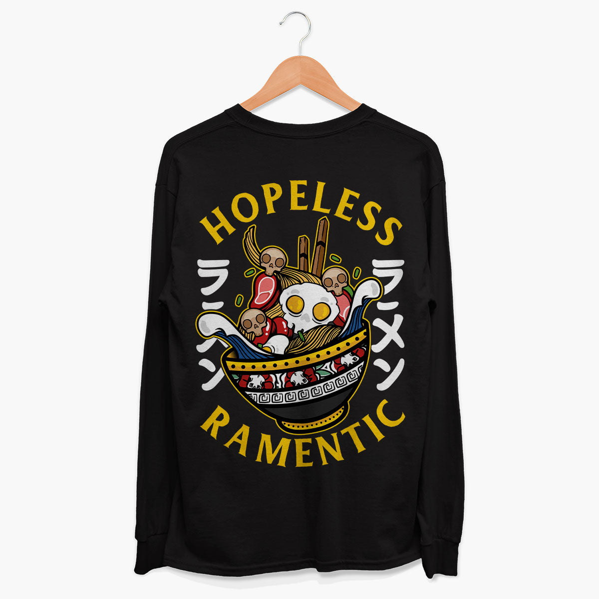 Hopeless Ramentic Long Sleeve T-Shirt (Unisex)-Tattoo Clothing, Tattoo Long Sleeve T-Shirt, EP185L-Broken Society
