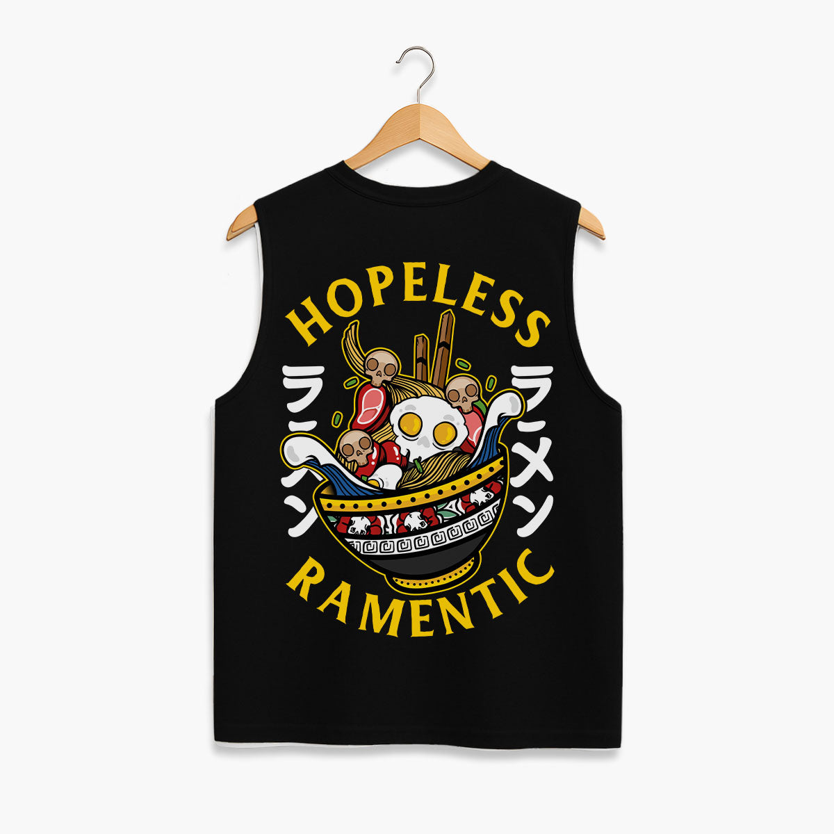 Hopeless Ramentic Sleeveless T-Shirt (Unisex)-Tattoo Clothing, Tattoo Sleeveless T-Shirt, EP01S-Broken Society