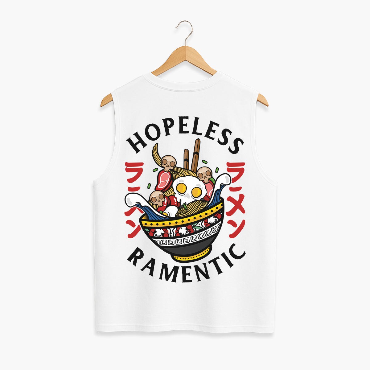Hopeless Ramentic Sleeveless T-Shirt (Unisex)-Tattoo Clothing, Tattoo Sleeveless T-Shirt, EP01S-Broken Society