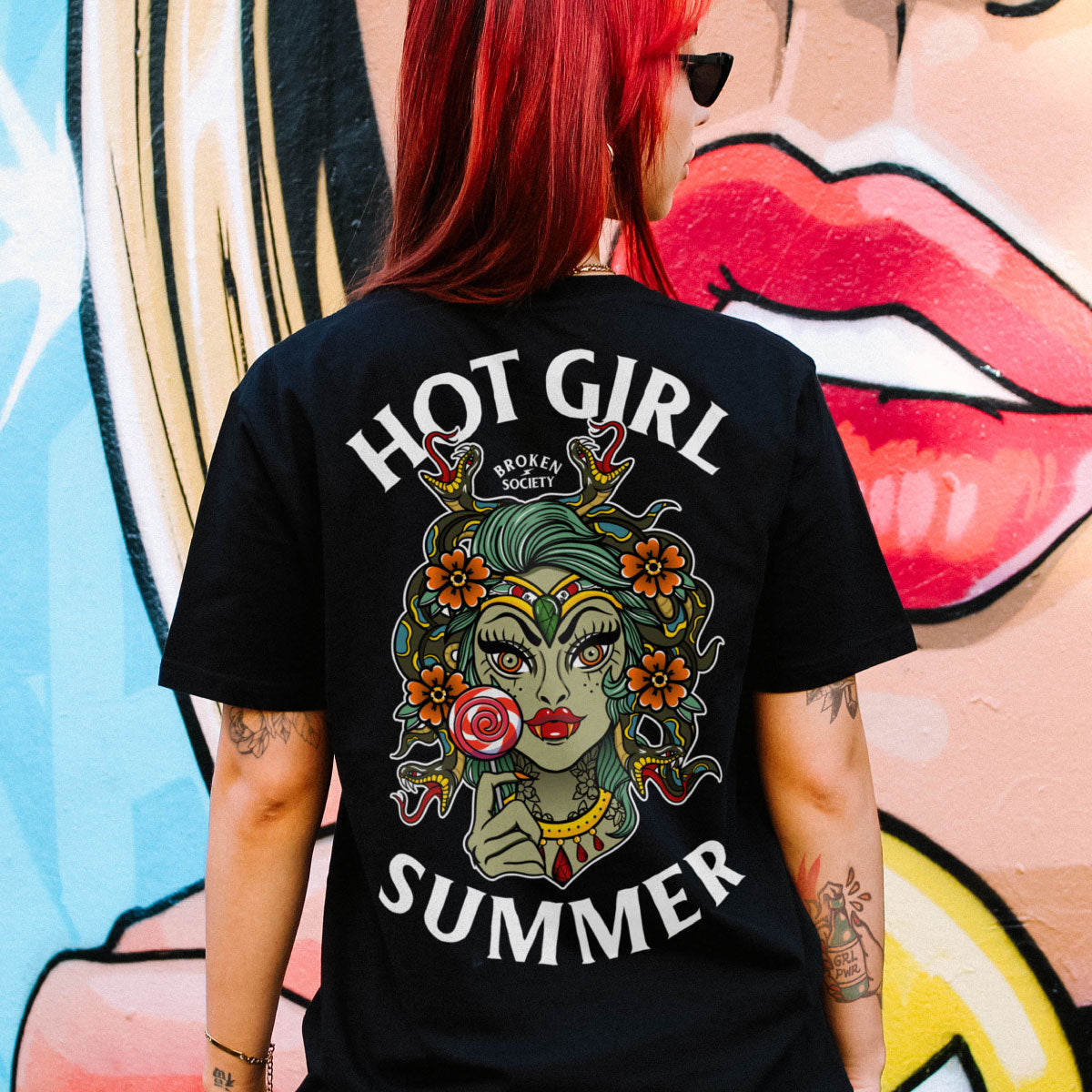 Hot Girl Summer T-Shirt (Unisex)-Tattoo Clothing, Tattoo T-Shirt, EP01-Broken Society