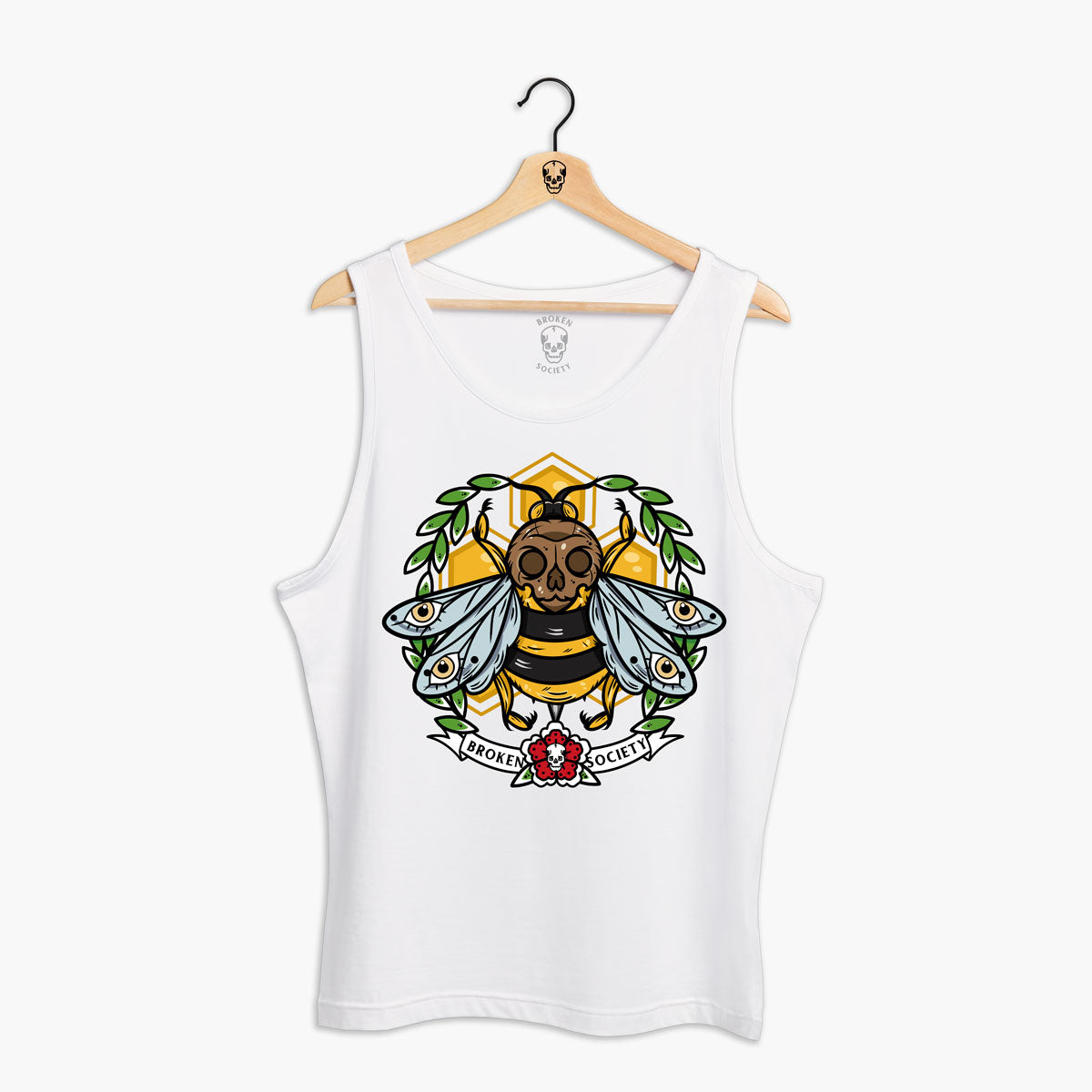 Killer Bee Tank (Unisex)-Tattoo Clothing, Tattoo Tank, 03980-Broken Society