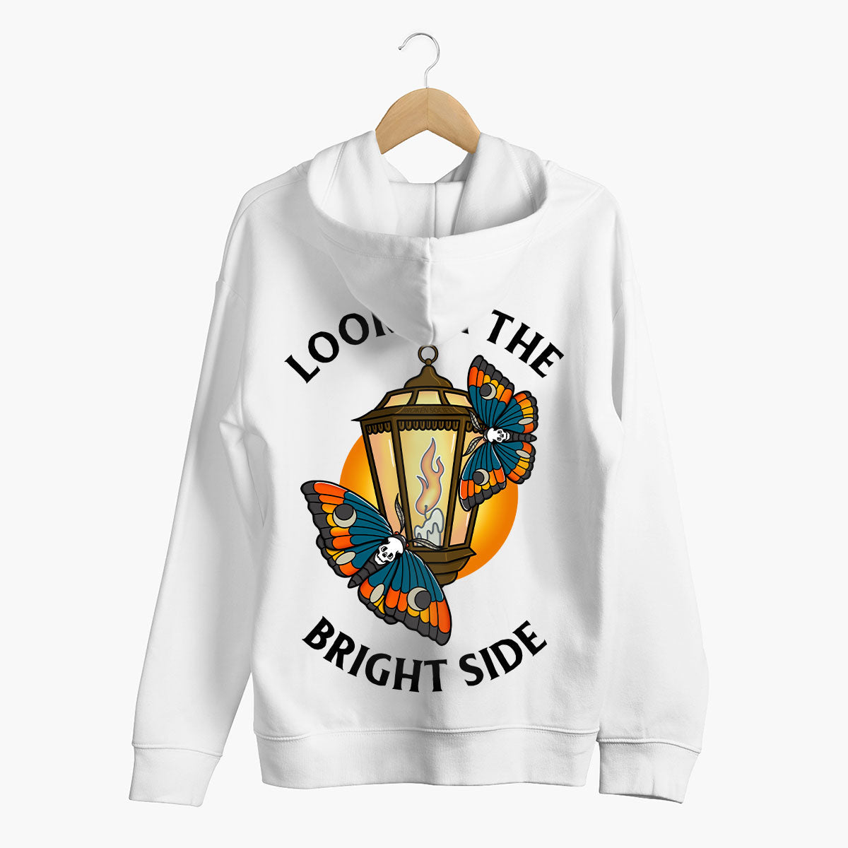 Look On The Bright Side Hoodie (Unisex)-Tattoo Clothing, Tattoo Hoodie, JH001-Broken Society