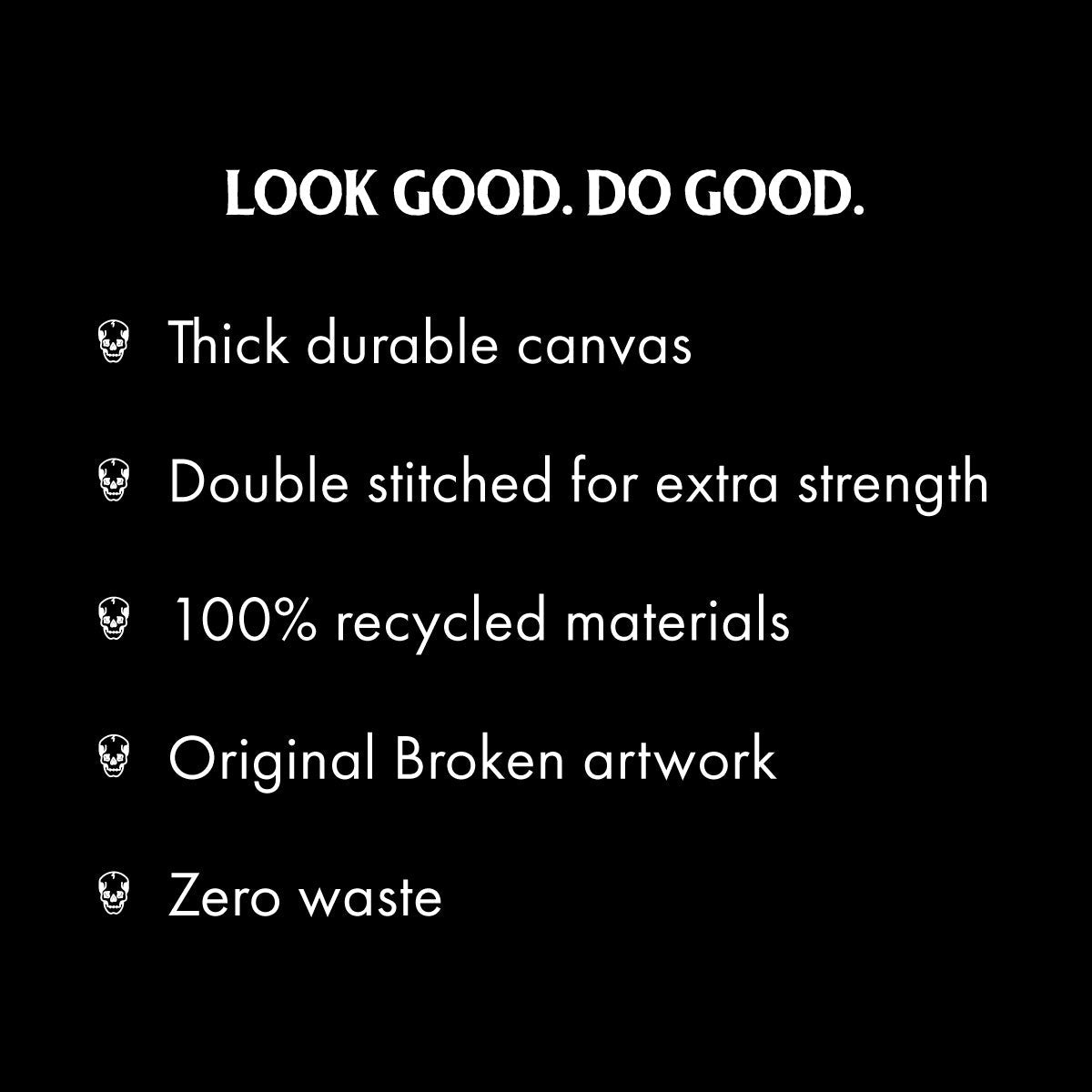 Look On The Bright Side Strong-As-Hell Tote Bag-Tattoo Apparel, Tattoo Accessories, Tattoo Gift, Tattoo Tote Bag-Broken Society