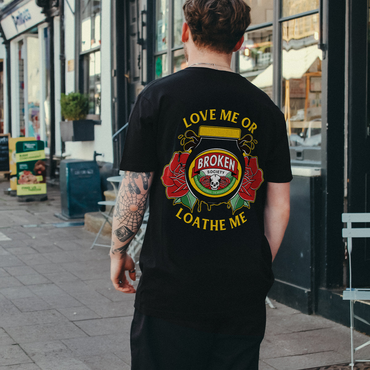 Love Me Or Loathe Me T-Shirt (Unisex)-Tattoo Clothing, Tattoo T-Shirt, EP01-Broken Society