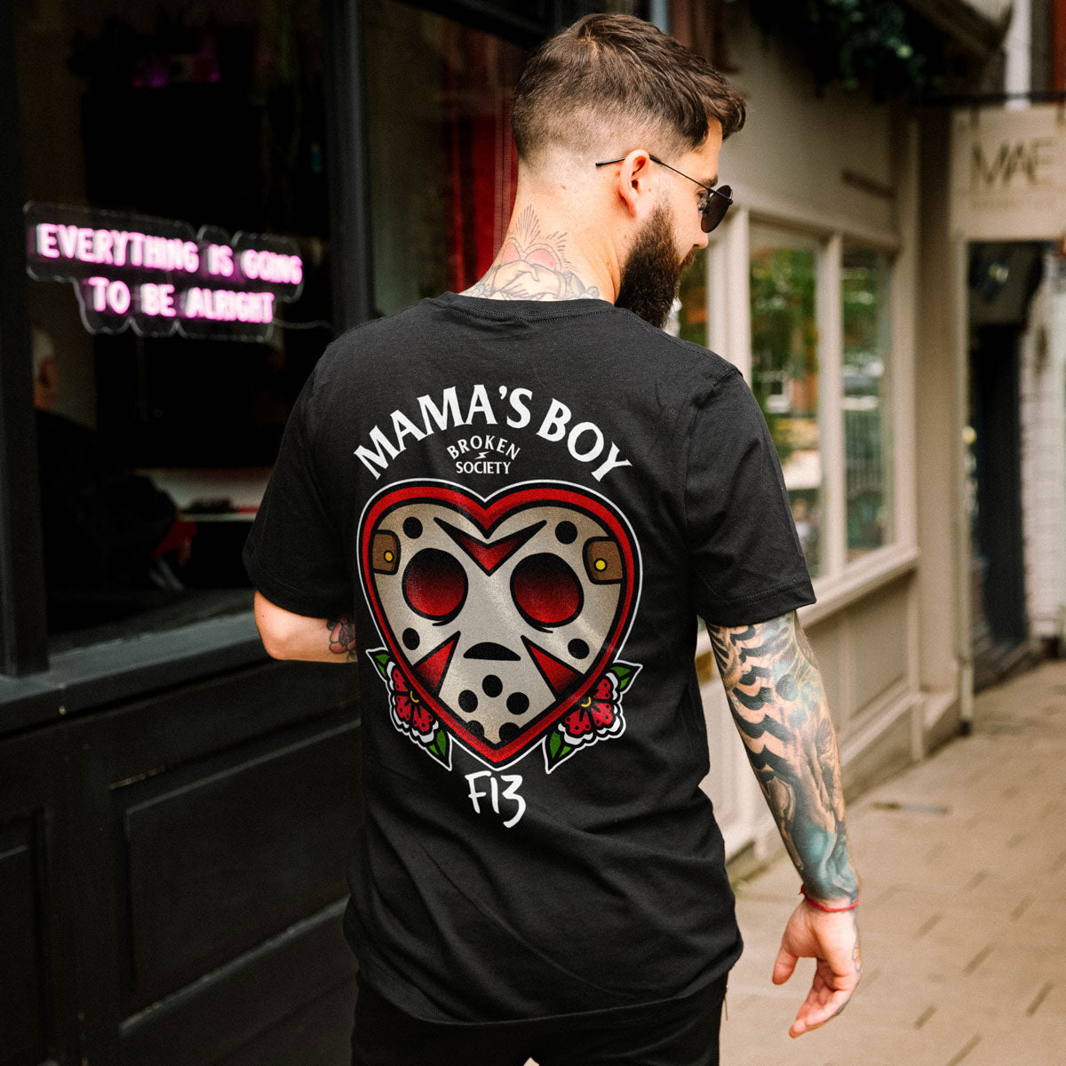 Mama's Boy T-Shirt (Unisex)-Tattoo Clothing, Tattoo T-Shirt, EP01-Broken Society