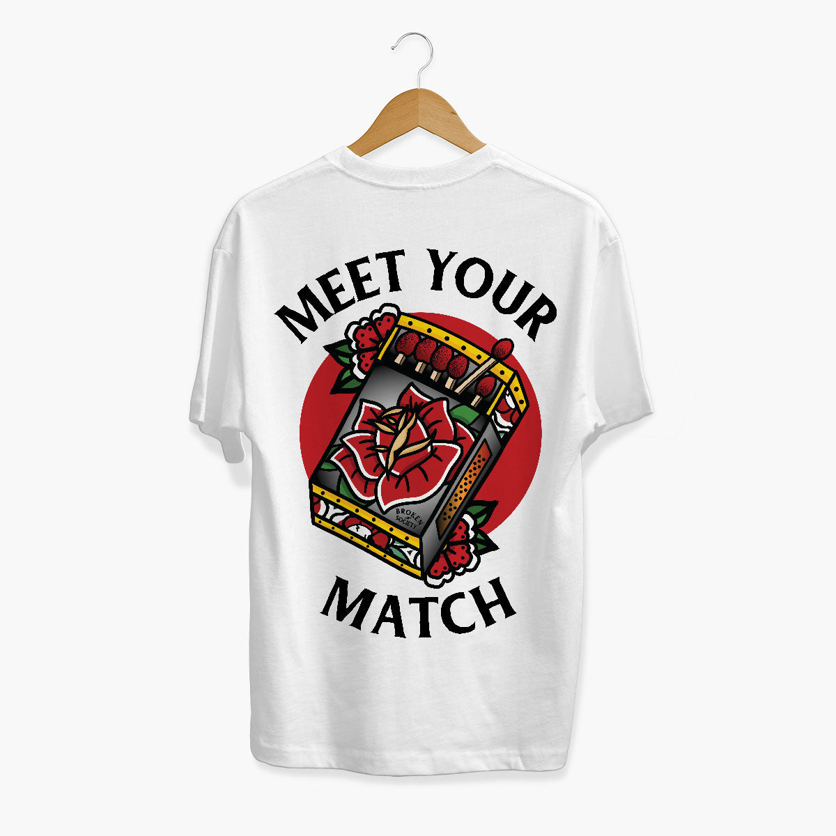 Meet Your Match T-Shirt (Unisex)-Tattoo Clothing, Tattoo T-Shirt, EP01-Broken Society