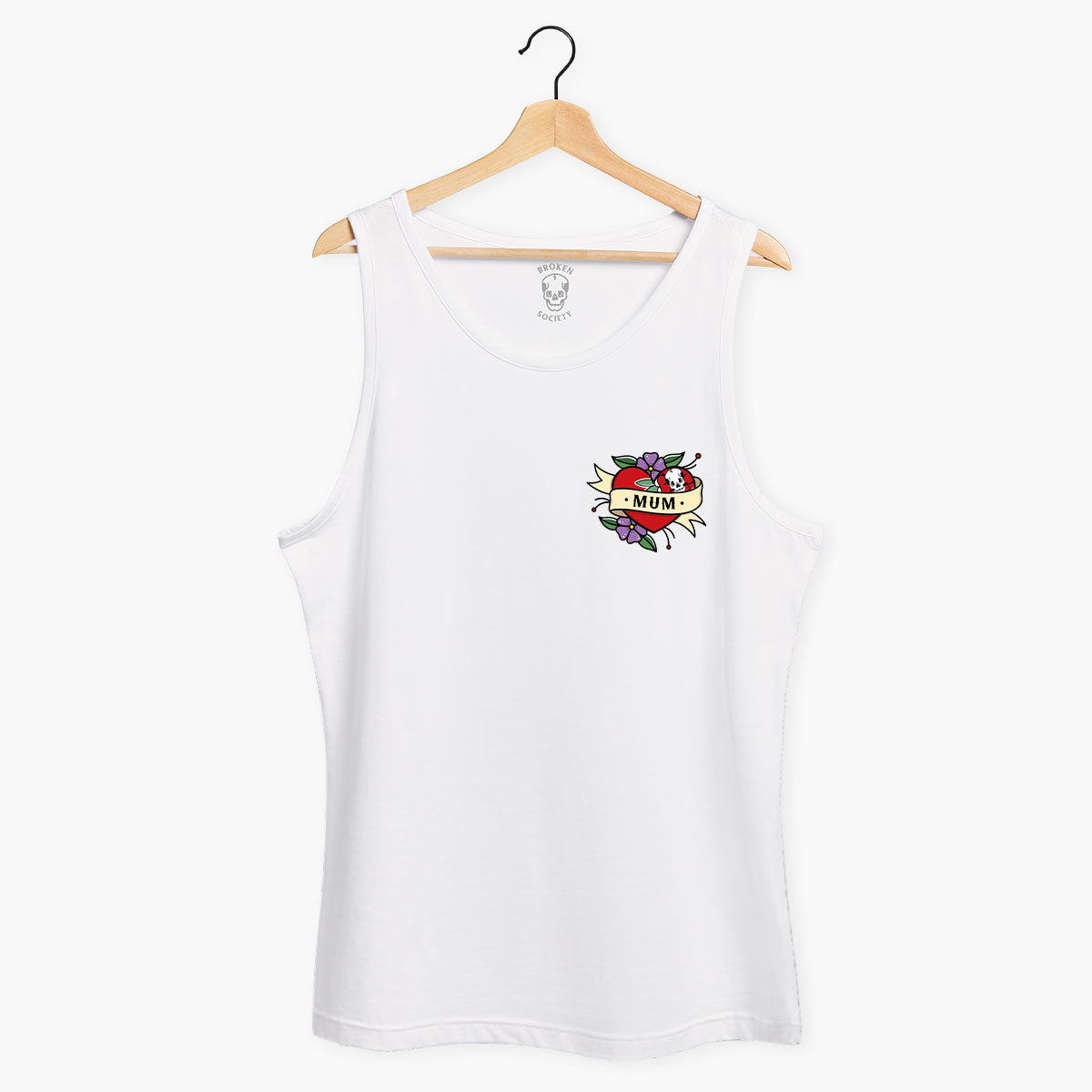 Mum Tank (Unisex)-Tattoo Clothing, Tattoo Tank, 03980-Broken Society