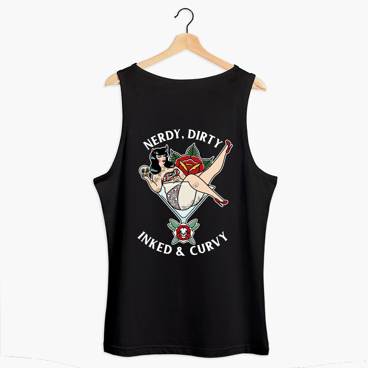 Nerdy Dirty Tank (Unisex)-Tattoo Clothing, Tattoo Tank, 03980-Broken Society