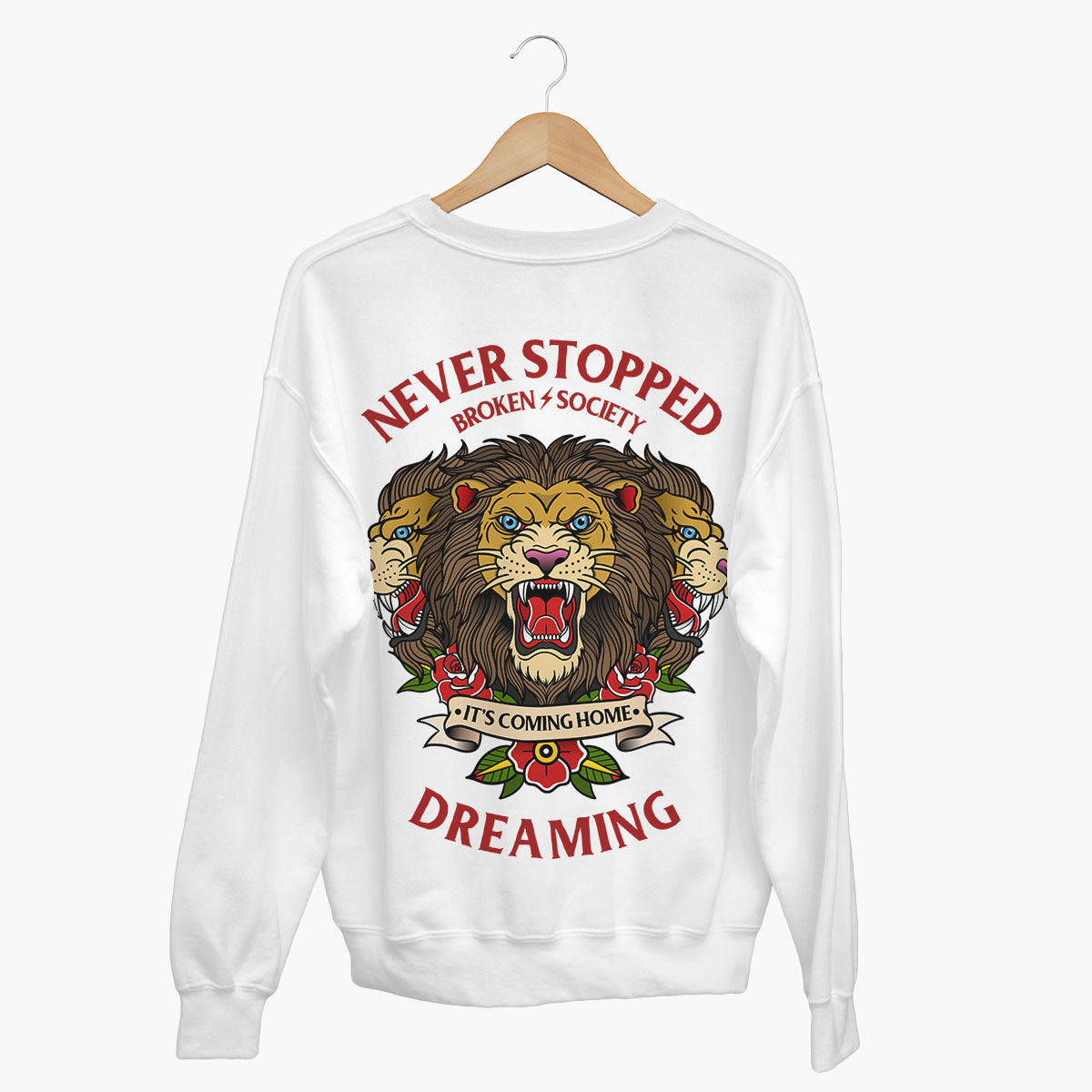 Never Stopped Dreaming Sweatshirt (Unisex)-Tattoo Clothing, Tattoo Sweatshirt, JH030-Broken Society