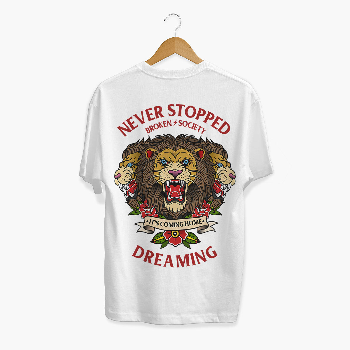 Never Stopped Dreaming T-Shirt (Unisex)-Tattoo Clothing, Tattoo T-Shirt, EP01-Broken Society