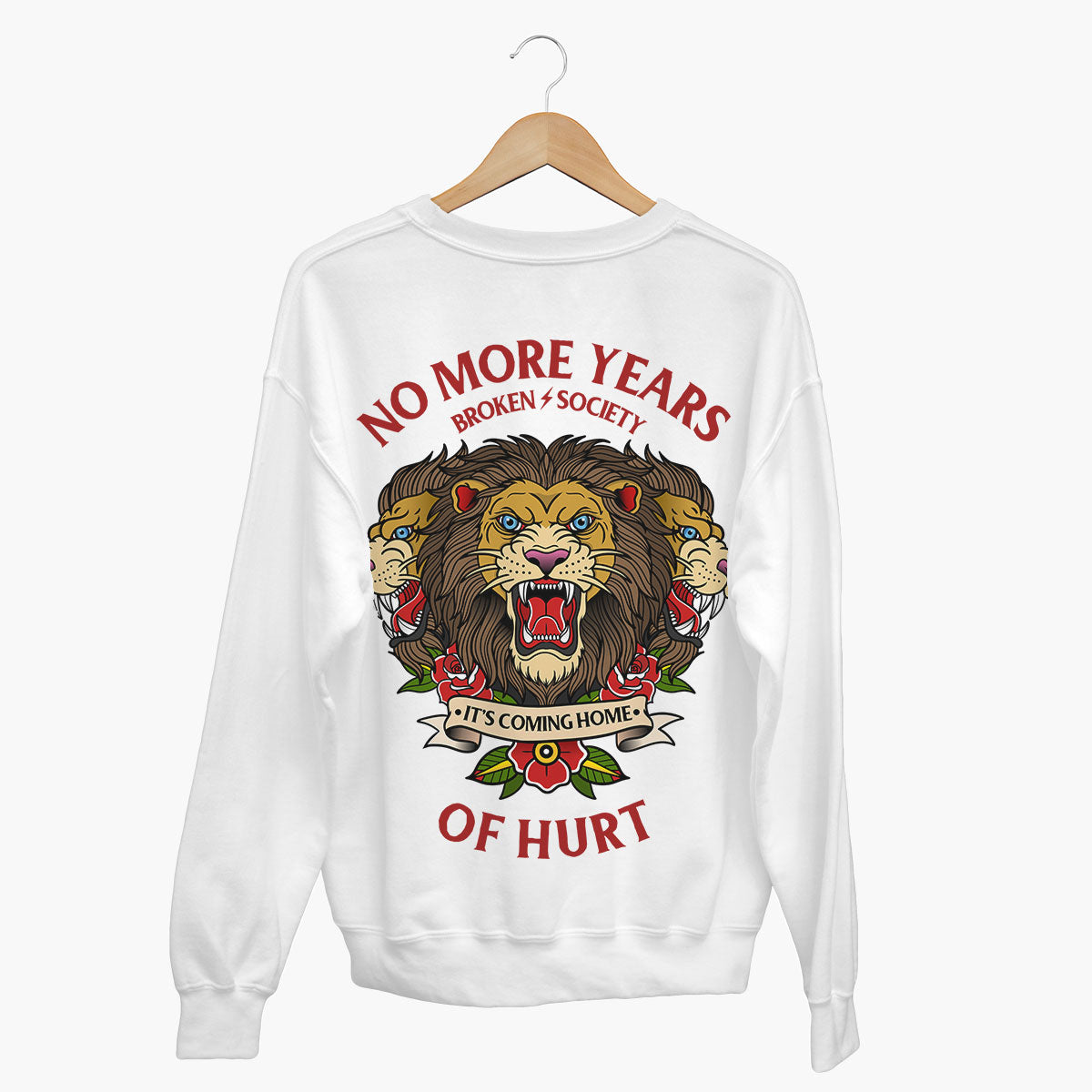 No More Years Of Hurt Sweatshirt (Unisex)-Tattoo Clothing, Tattoo Sweatshirt, JH030-Broken Society