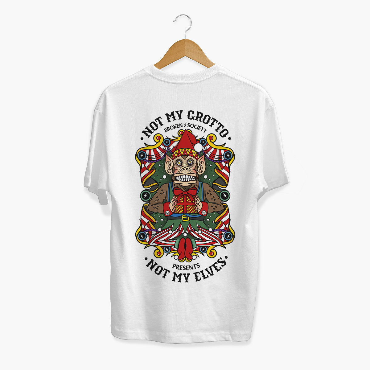 Not My Grotto Christmas T-Shirt (Unisex)-Tattoo Clothing, Tattoo T-Shirt, EP01-Broken Society