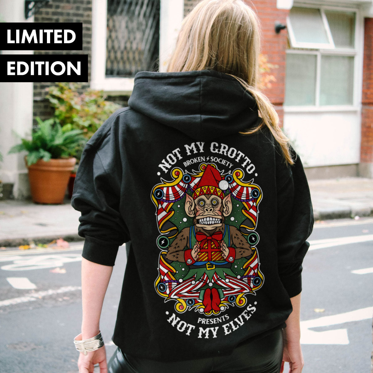 Not My Grotto Hoodie (Unisex)-Tattoo Clothing, Tattoo Hoodie, JH001-Broken Society