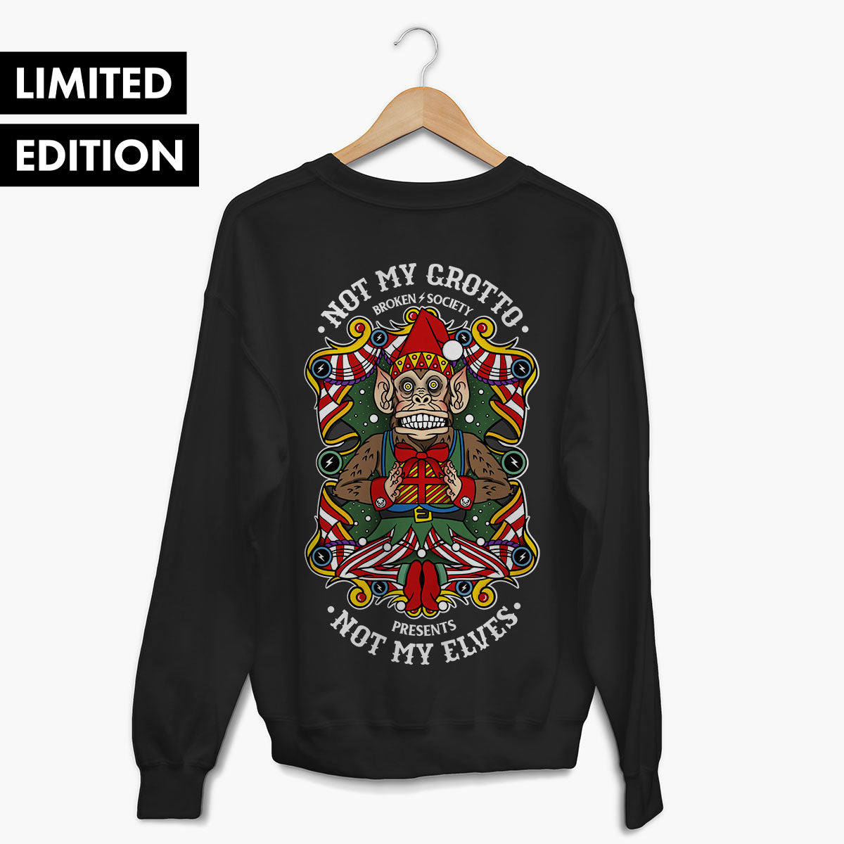 Not My Grotto Sweatshirt (Unisex)-Tattoo Clothing, Tattoo Sweatshirt, JH030-Broken Society