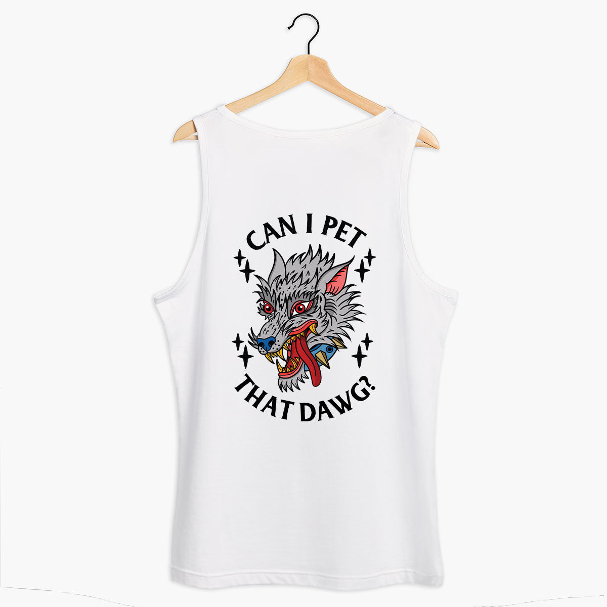 Pet That Dawg Tank (Unisex)-Tattoo Clothing, Tattoo Tank, 03980-Broken Society