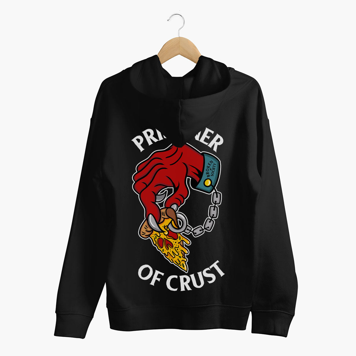 Prisoner Of Crust Hoodie (Unisex)-Tattoo Clothing, Tattoo Hoodie, JH001-Broken Society