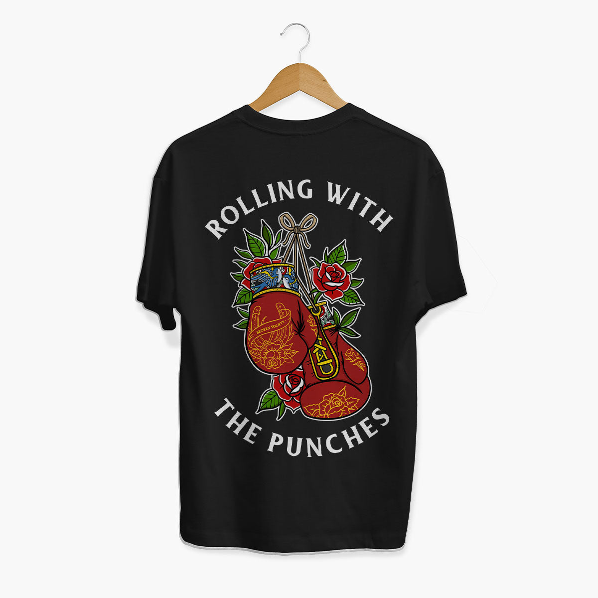 Rolling With The Punches T-Shirt (Unisex)-Tattoo Clothing, Tattoo T-Shirt, EP01-Broken Society