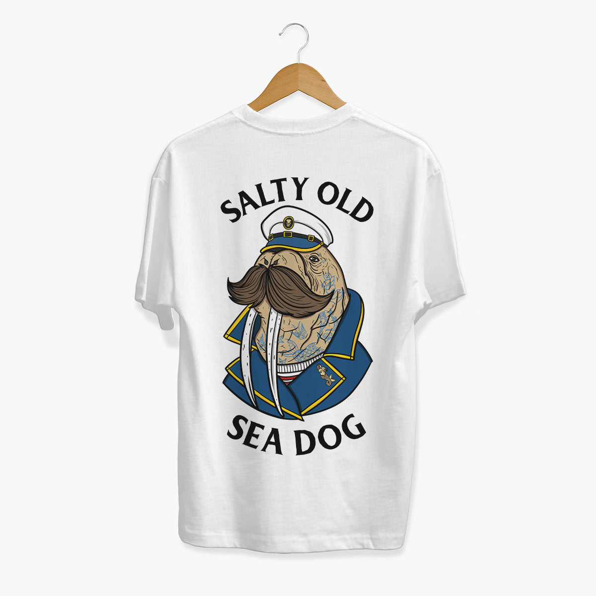 Salty Old Sea Dog T-Shirt (Unisex)-Tattoo Clothing, Tattoo T-Shirt, EP01-Broken Society
