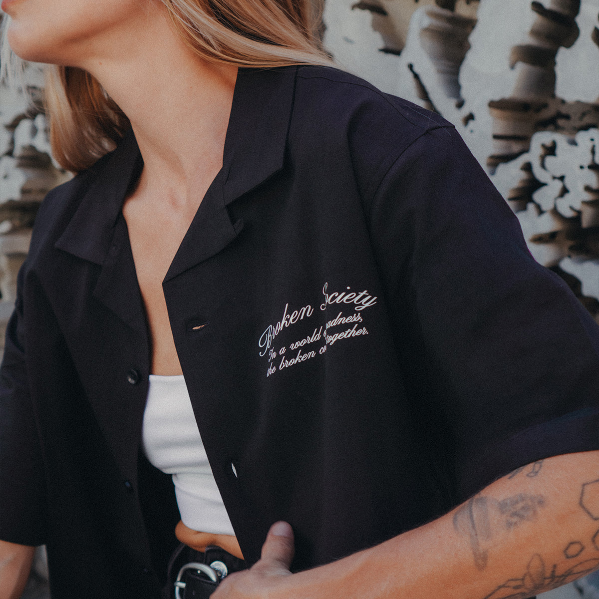 Script Havana Shirt (Unisex)-Tattoo Clothing, Tattoo Shirt, WB500-Broken Society