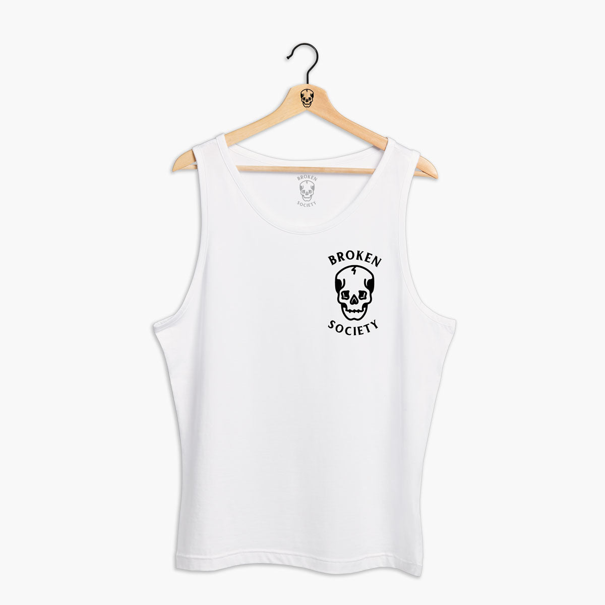Skull Front Print Tank (Unisex)-Tattoo Clothing, Tattoo Tank, 03980-Broken Society