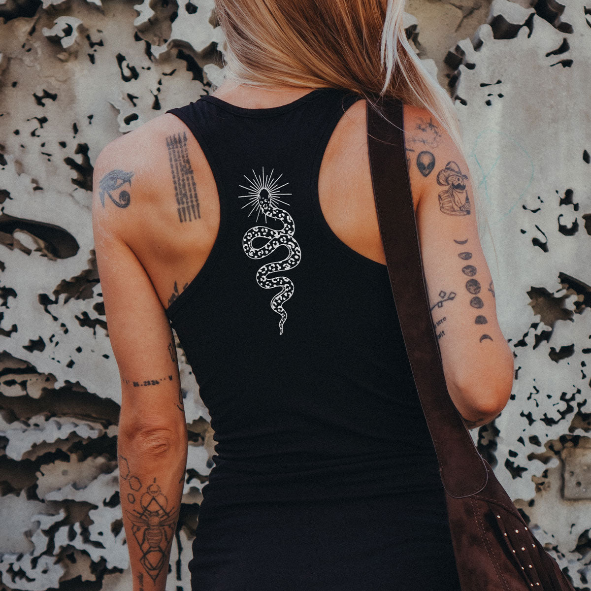 Snake Bodycon Dress-Tattoo Clothing, Tattoo Bodycon Dress, SK114-Broken Society
