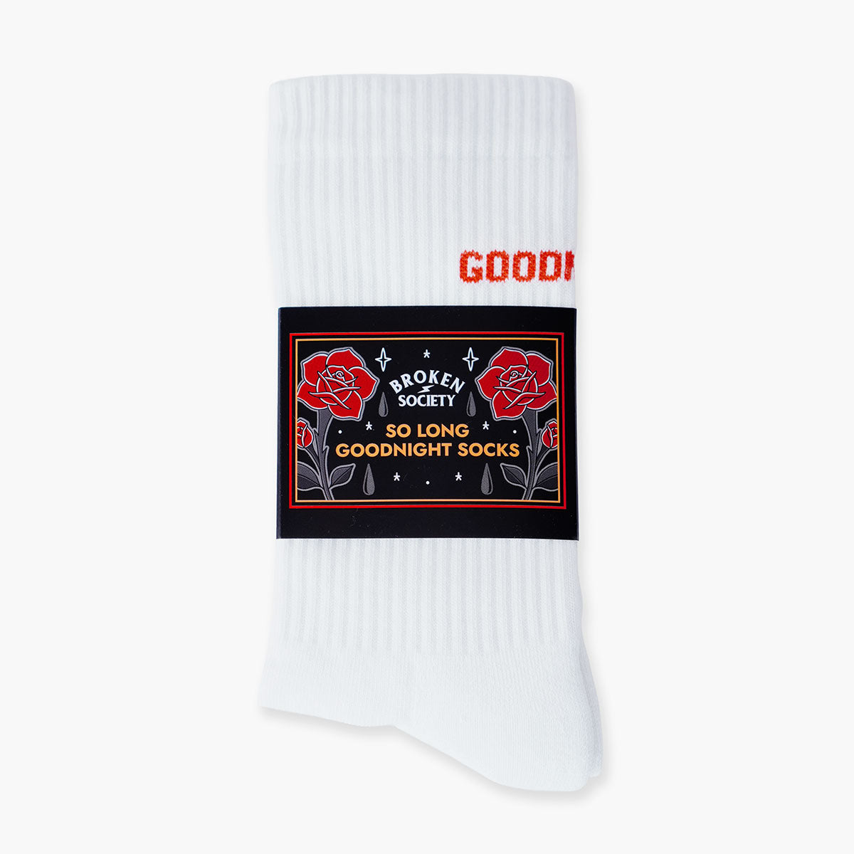 So Long And Goodnight Socks (Unisex)-Tattoo Apparel, Tattoo Accessories, Tattoo Gift, Tattoo Socks-Broken Society