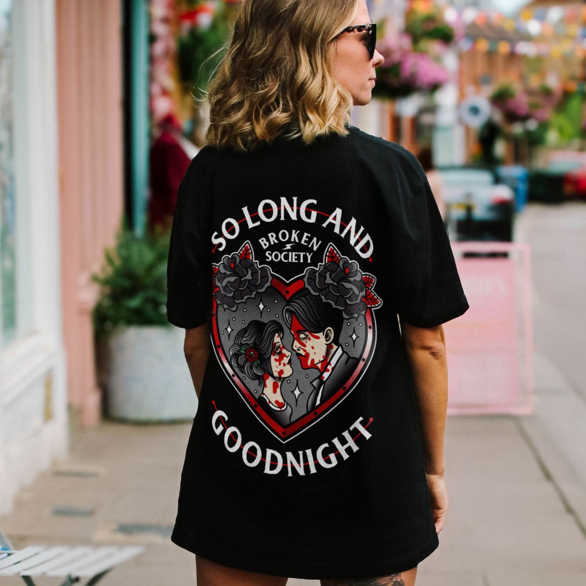 So Long And Goodnight T-Shirt (Unisex)-Tattoo Clothing, Tattoo T-Shirt, EP01-Broken Society