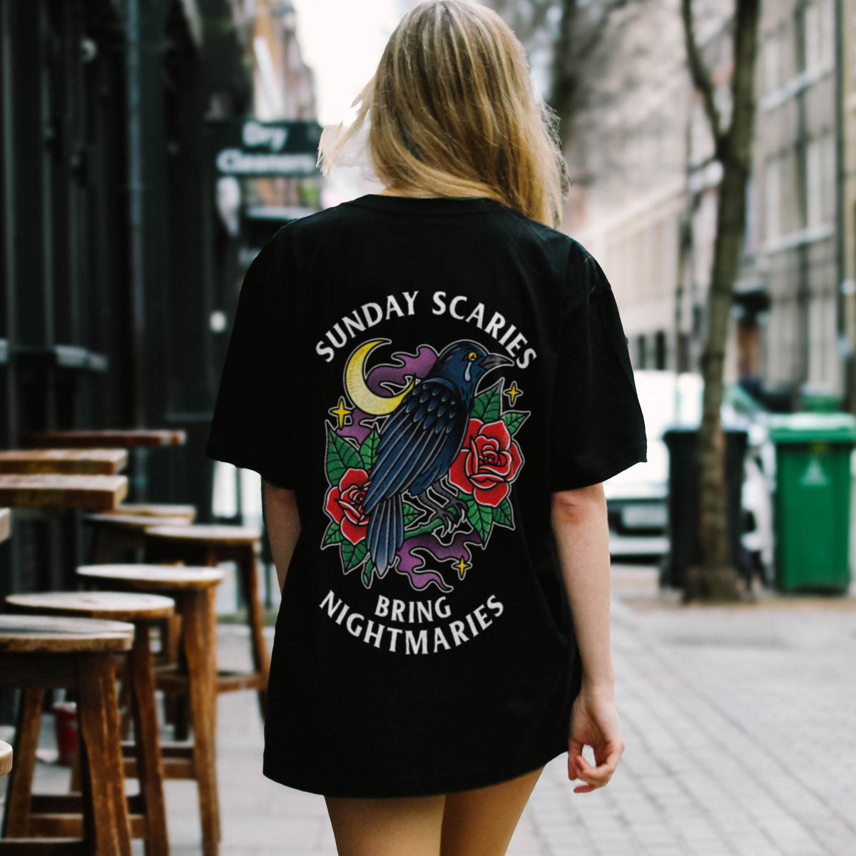 Sunday Scaries T-Shirt (Unisex)-Tattoo Clothing, Tattoo T-Shirt, EP01-Broken Society