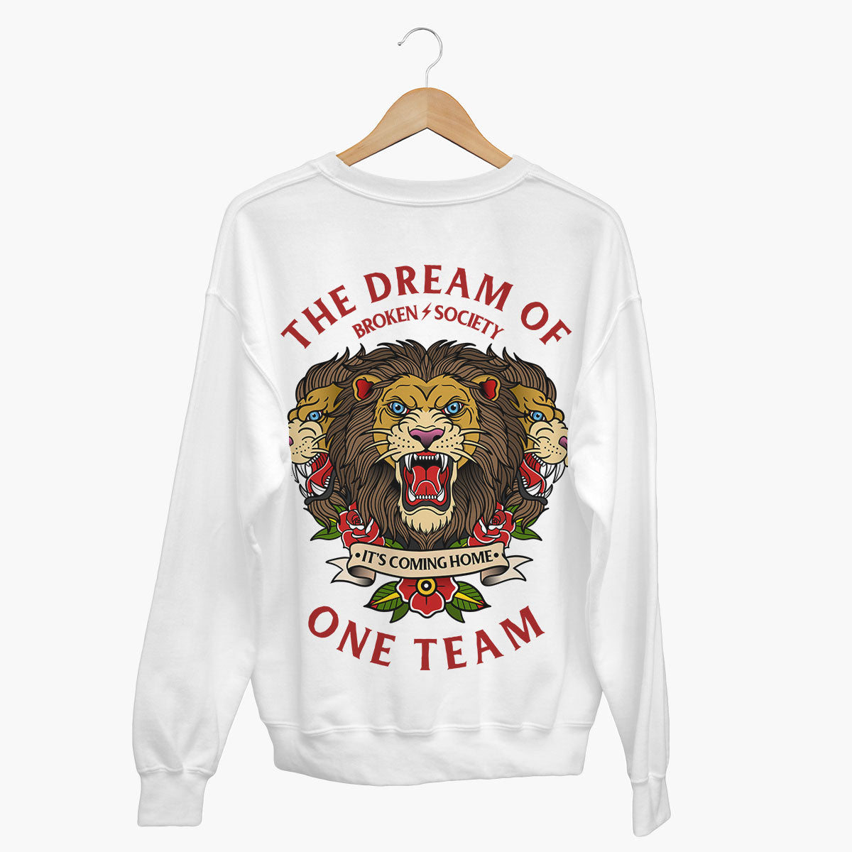 The Dream Of One Team Sweatshirt (Unisex)-Tattoo Clothing, Tattoo Sweatshirt, JH030-Broken Society